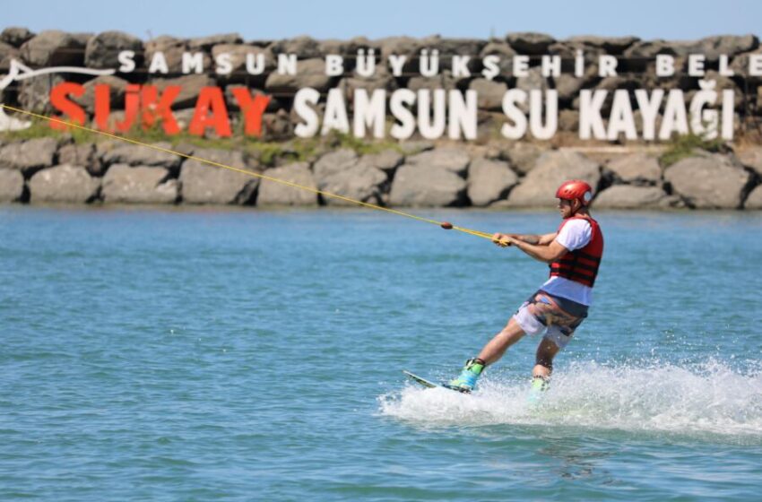 Samsun Büyükşehir’den Karadeniz’deki İlk ve Tek Su Kayağı Merkezi