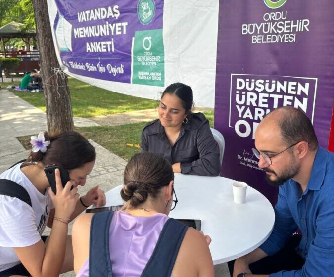 Ordu Büyükşehir’den Vatandaş Memnuniyet Anketi Uygulaması