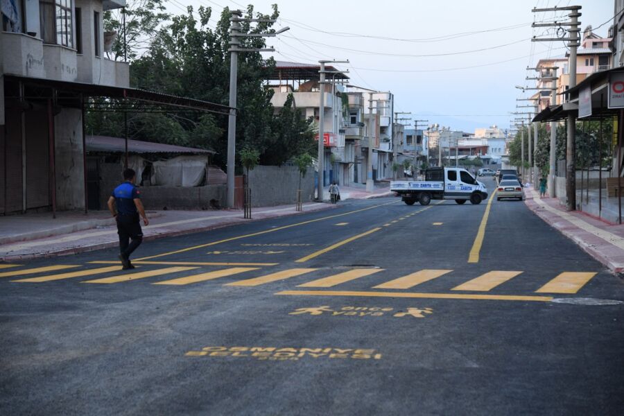  Rızaiye Mahallesi 10040 Sokakta Yol ve Kaldırım Çalışmaları Tamamlandı